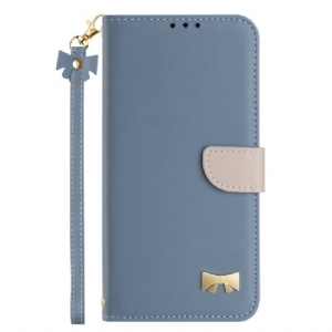 Lederhüllen Google Pixel 10 / 10 Pro Handyhülle Zweifarbig Mit Lanyard