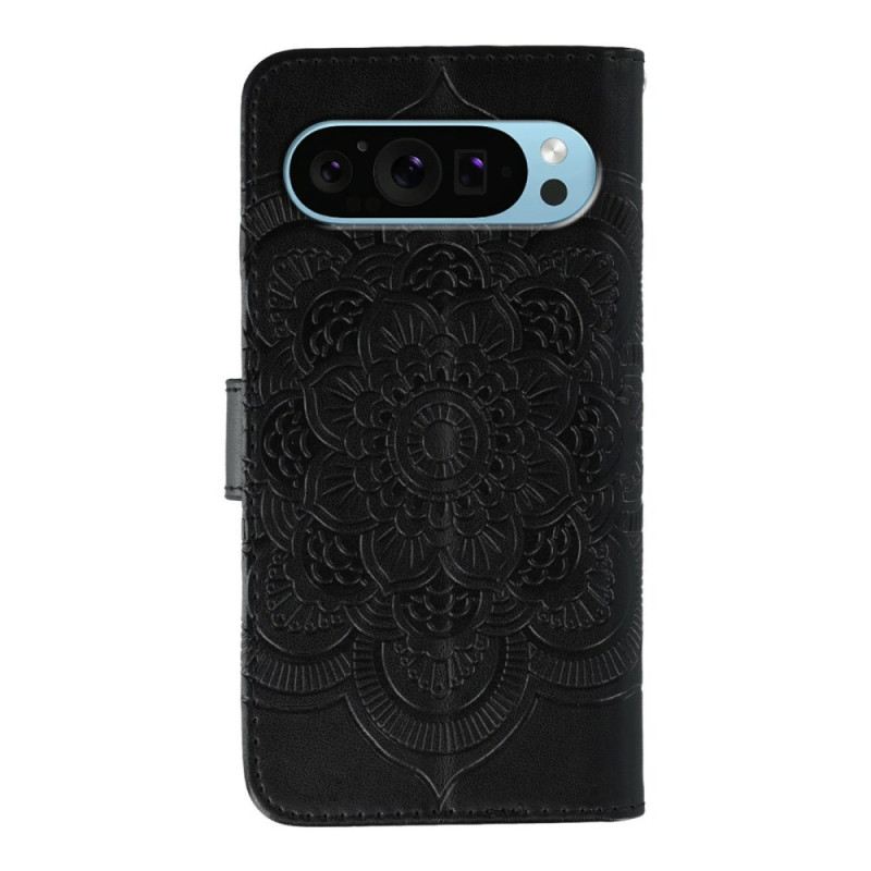 Lederhüllen Google Pixel 10 / 10 Pro Strass-mandala
