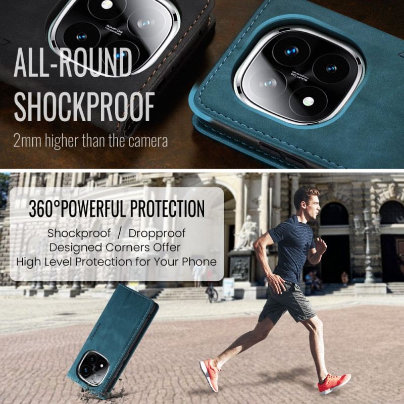 Flip Case Für Xiaomi Redmi Note 14 Pro 5g Caseme Wildlederoptik