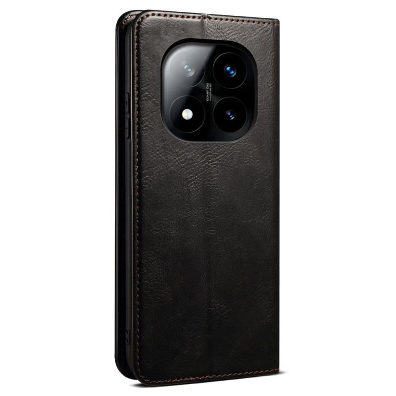 Flip Case Für Xiaomi Redmi Note 14 Pro 5g Gewachstes Kunstleder