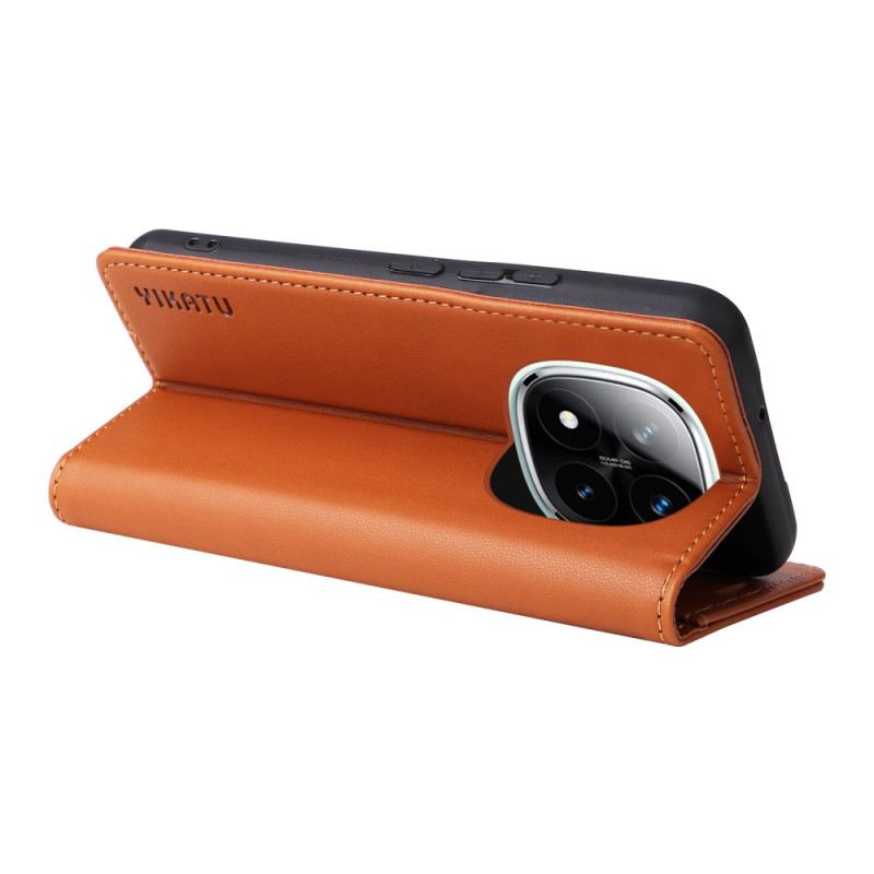 Flip Case Für Xiaomi Redmi Note 14 Pro 5g Yikatu Kunstleder