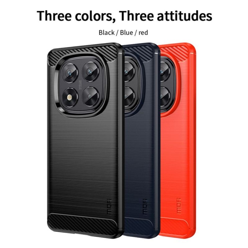 Hülle Für Xiaomi Redmi Note 14 Pro 5g Gebürstete Kohlefaser