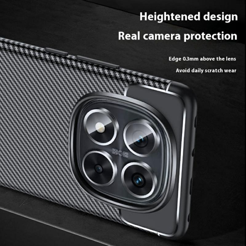 Hülle Für Xiaomi Redmi Note 14 Pro 5g Klassische Kohlefaser