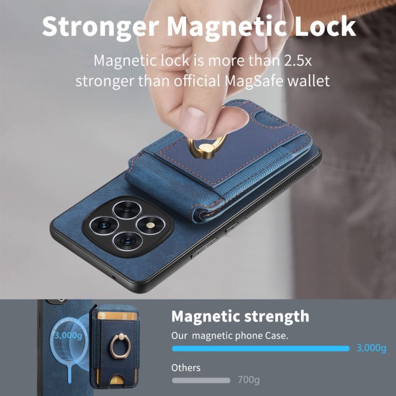 Hülle Xiaomi Redmi Note 14 Pro 5g Magnetischer Kartenhalter Mit Vertikaler Klappe