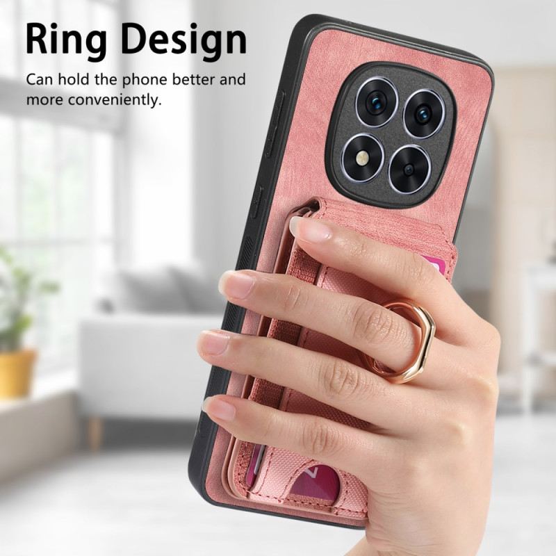 Hülle Xiaomi Redmi Note 14 Pro 5g Magnetischer Kartenhalter Mit Vertikaler Klappe