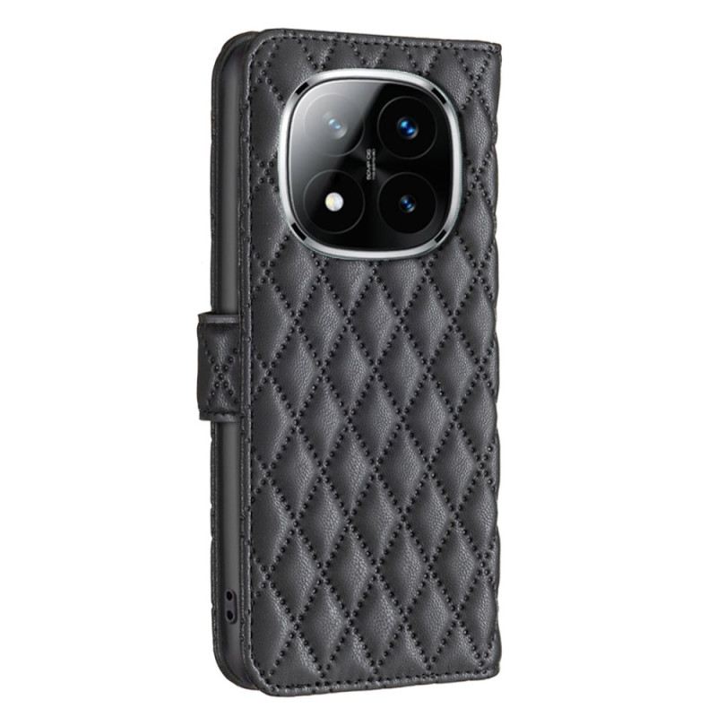 Lederhüllen Für Xiaomi Redmi Note 14 Pro 5g Klassisch Gesteppt