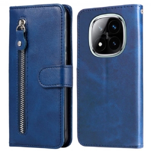 Lederhüllen Für Xiaomi Redmi Note 14 Pro 5g Reißverschlussfach