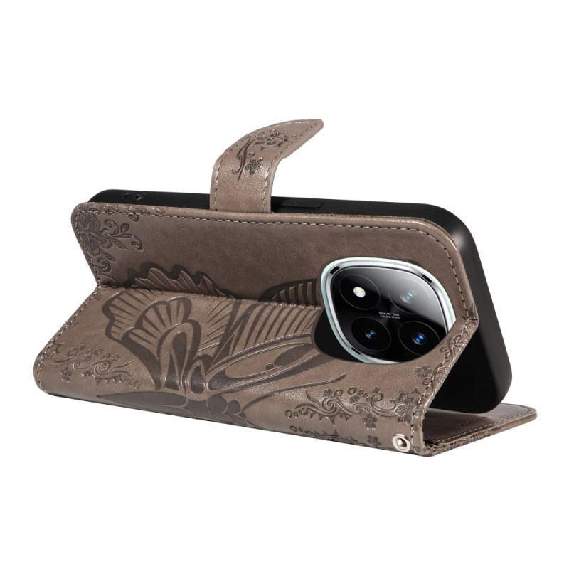 Lederhüllen Xiaomi Redmi Note 14 Pro 5g Grafischer Schmetterling