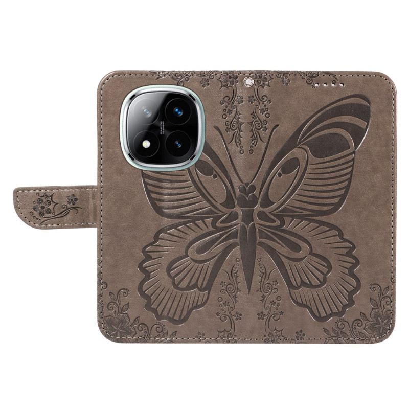 Lederhüllen Xiaomi Redmi Note 14 Pro 5g Grafischer Schmetterling