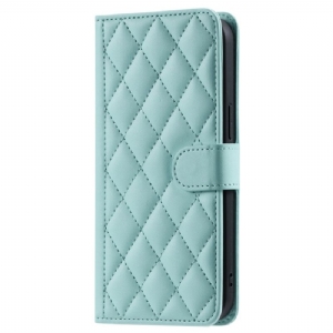 Lederhüllen Xiaomi Redmi Note 14 Pro 5g Handyhülle Gesteppte Eleganz