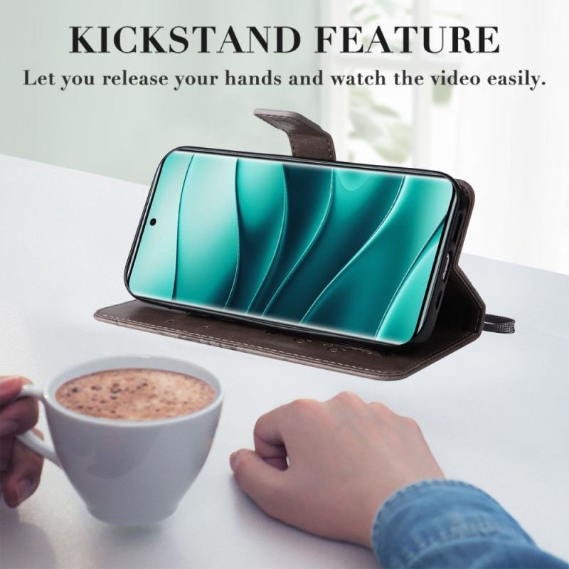 Lederhüllen Xiaomi Redmi Note 14 Pro 5g Handyhülle Riesige Schmetterlinge