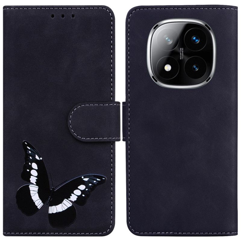 Lederhüllen Xiaomi Redmi Note 14 Pro 5g Handyhülle Schmetterling