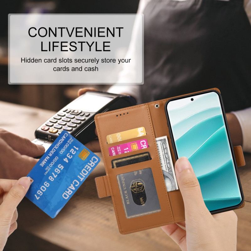 Lederhüllen Xiaomi Redmi Note 14 Pro 5g Handyhülle Stilvoll