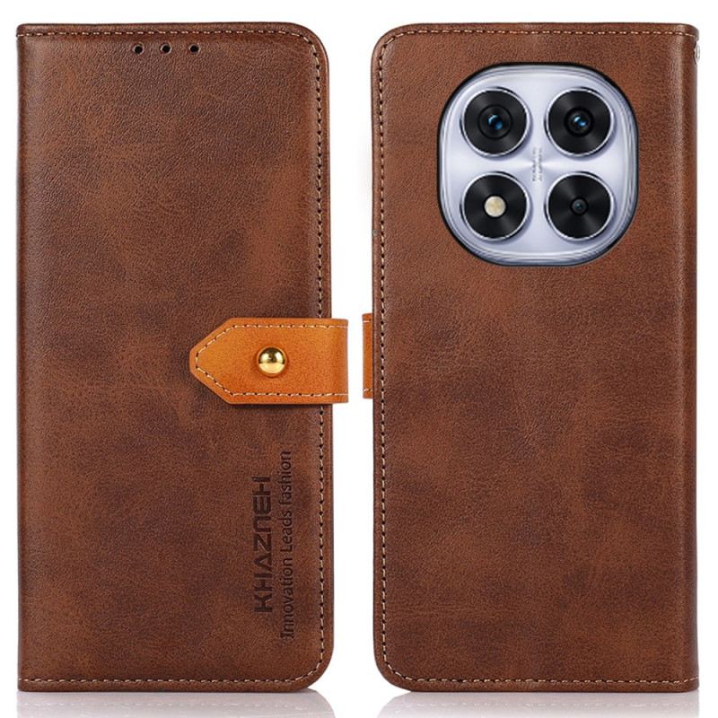 Lederhüllen Xiaomi Redmi Note 14 Pro 5g Khazneh Goldverschluss