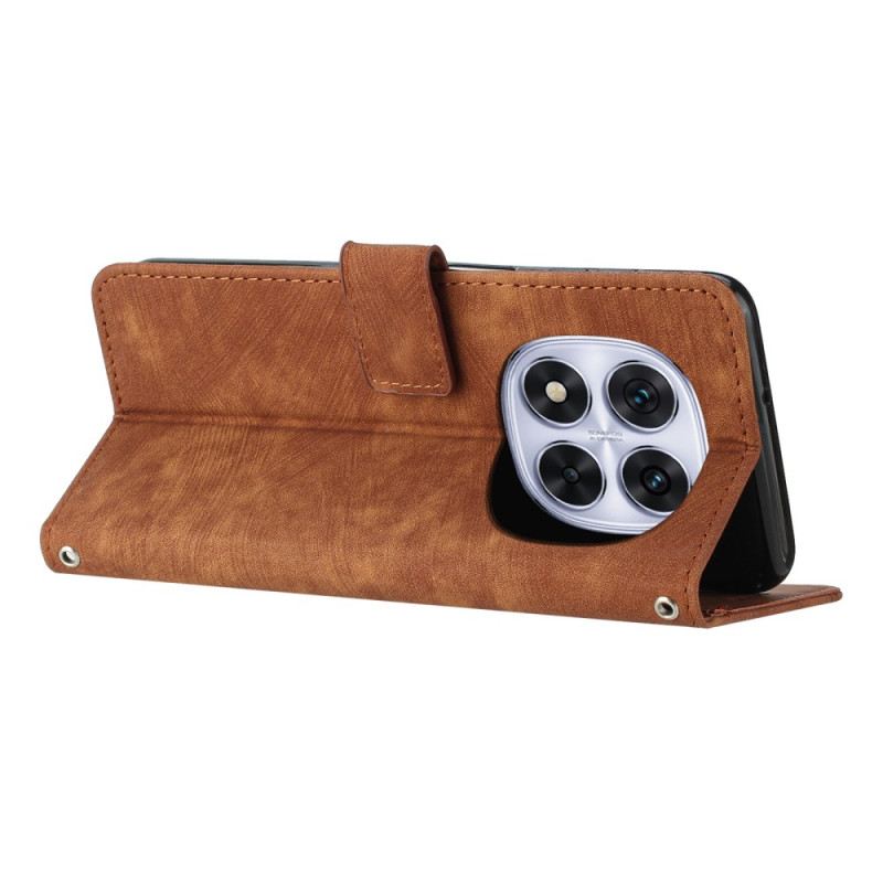 Lederhüllen Xiaomi Redmi Note 14 Pro 5g Liniendesign