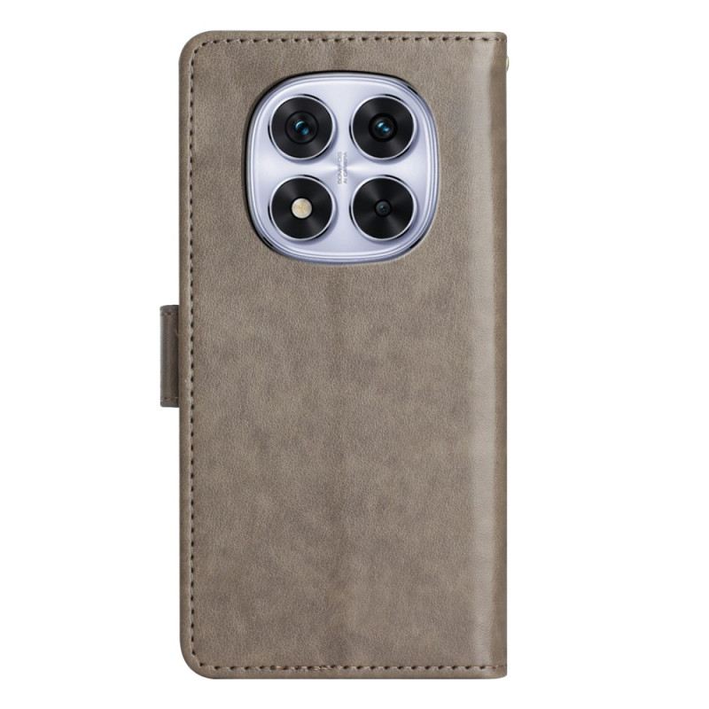 Lederhüllen Xiaomi Redmi Note 14 Pro 5g Schmetterlings- Und Blumenmuster