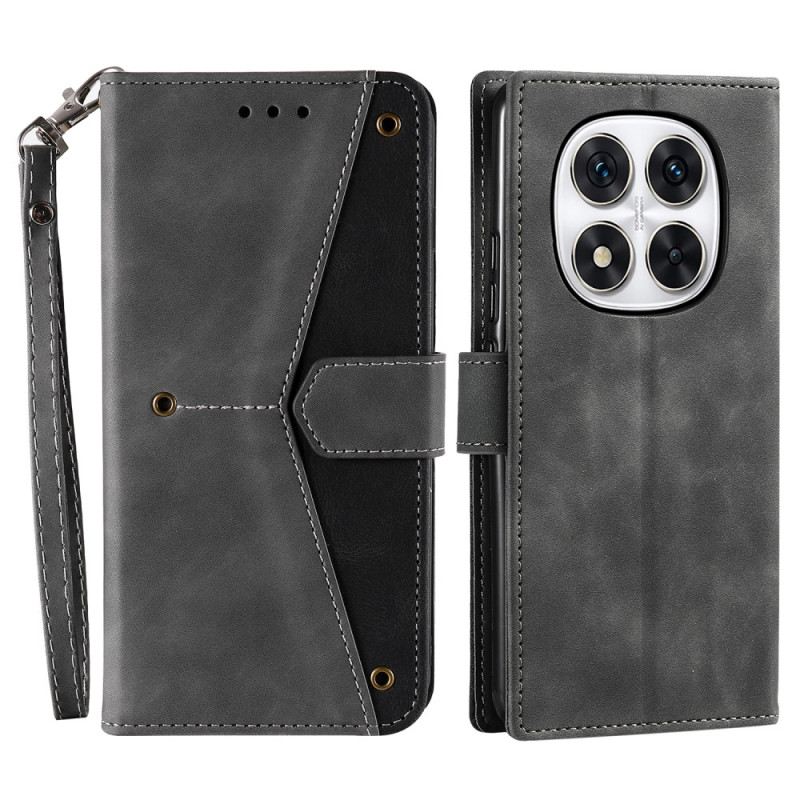 Lederhüllen Xiaomi Redmi Note 14 Pro 5g Vintage Zweifarbig