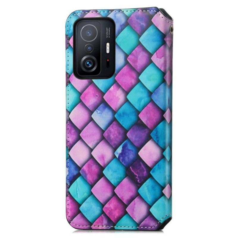 Flip Case Für Xiaomi 11T / 11T Pro Farbiger Skalenstil