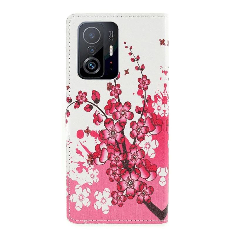 Flip Case Für Xiaomi 11T / 11T Pro Japanische Aprikose
