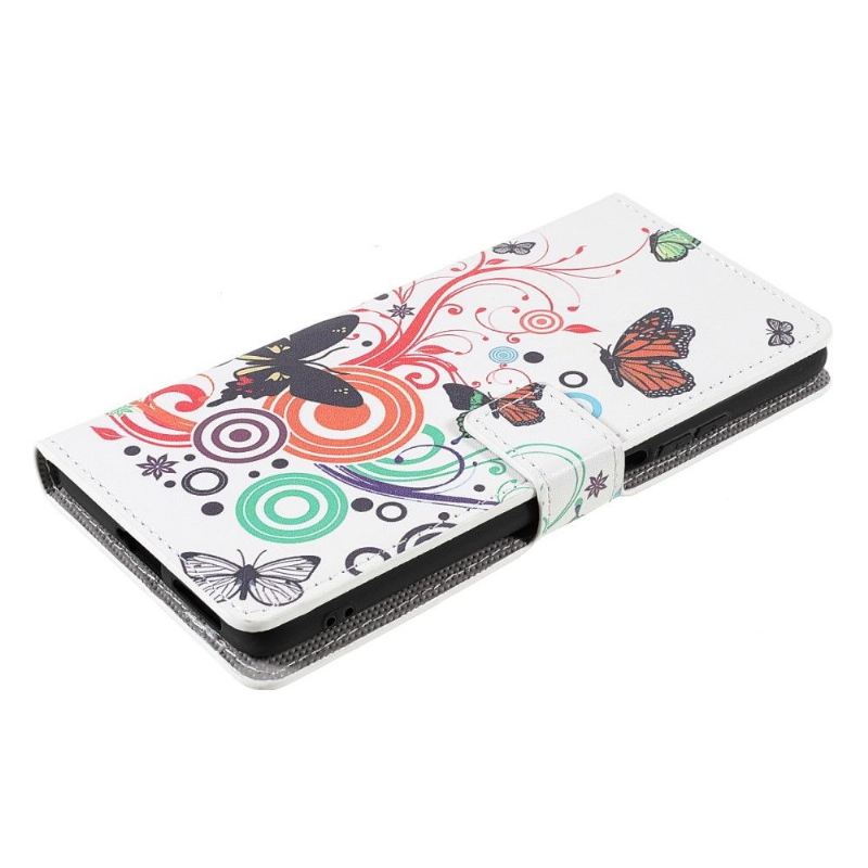 Flip Case Für Xiaomi 11T / 11T Pro Retro-schmetterlinge