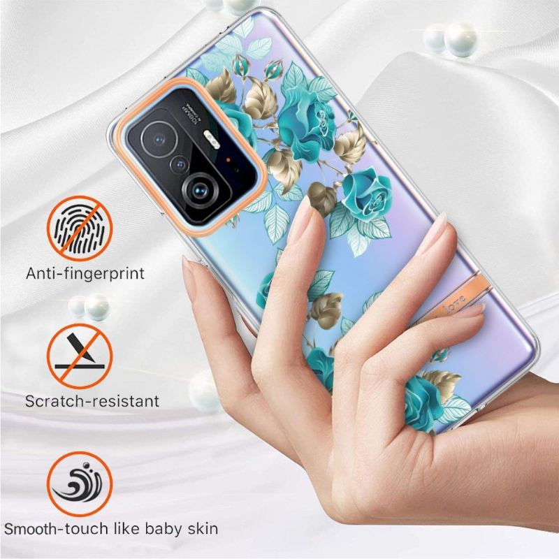 Handyhülle Für Xiaomi 11T / 11T Pro Blaue Rose