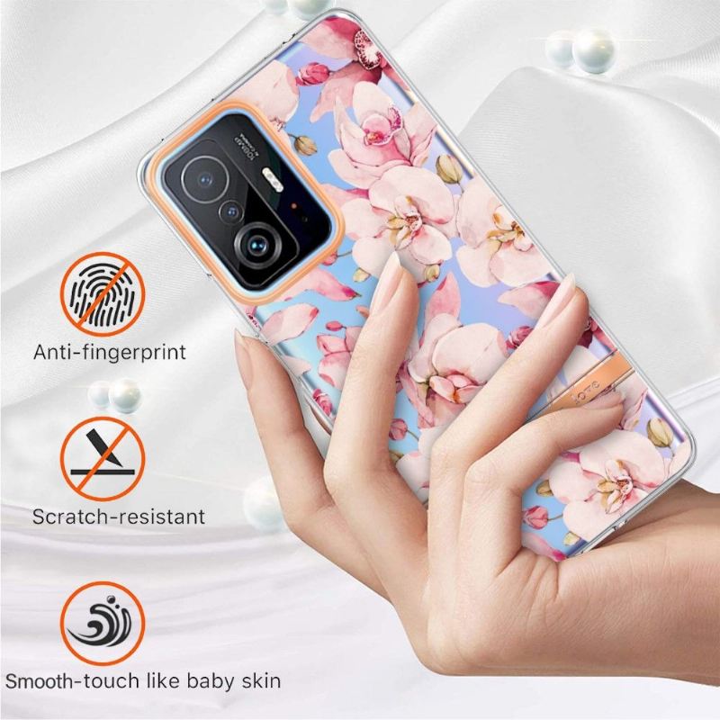 Hülle Für Xiaomi 11T / 11T Pro Anti-Sturz Gardenie Rosa Blume