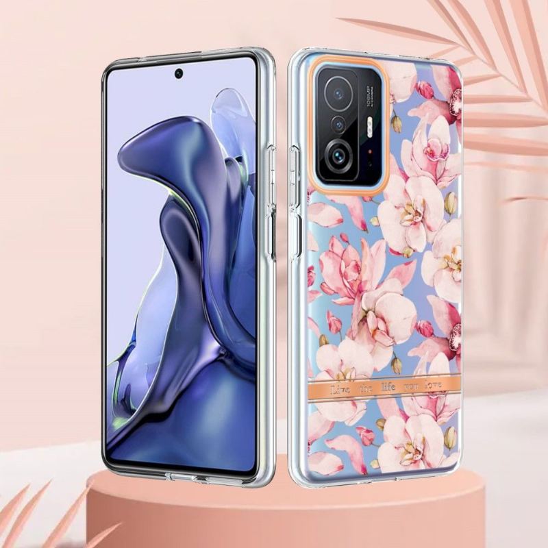 Hülle Für Xiaomi 11T / 11T Pro Anti-Sturz Gardenie Rosa Blume