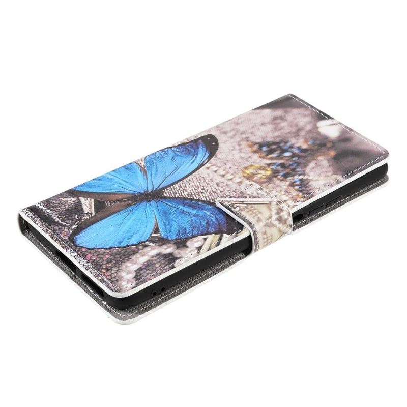 Lederhüllen Für Xiaomi 11T / 11T Pro Blauer Schmetterling