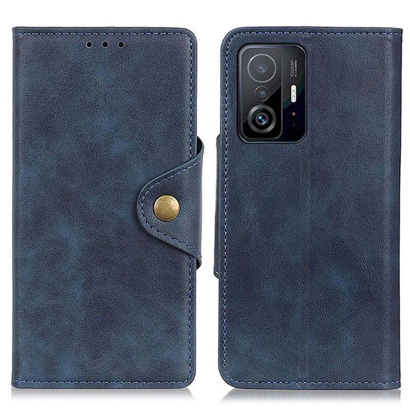 Lederhüllen Für Xiaomi 11T / 11T Pro Full Protect Mattes Kunstleder