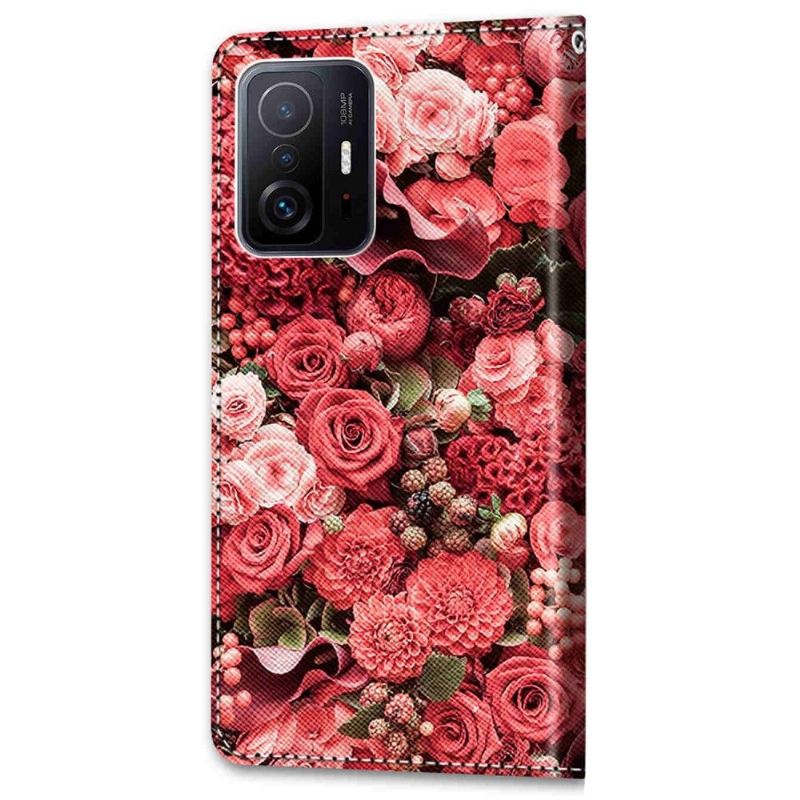 Lederhüllen Für Xiaomi 11T / 11T Pro Rosengarten