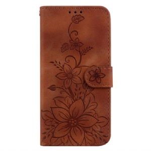 Lederhüllen Xiaomi 14 Handyhülle Blumenmuster