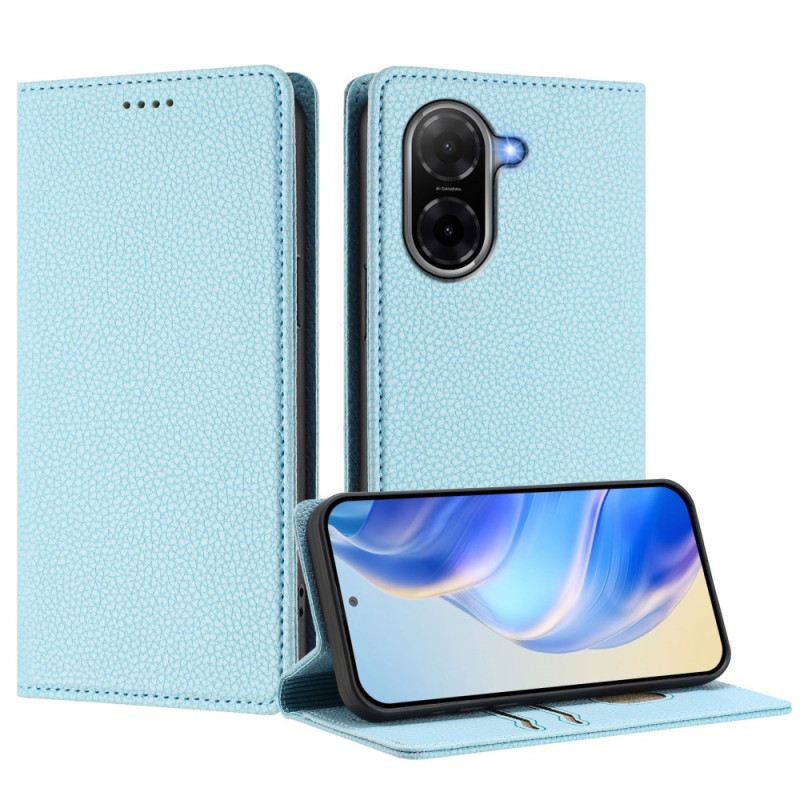 Flip Case Poco C71 Handyhülle Hellbraunes Kunstleder