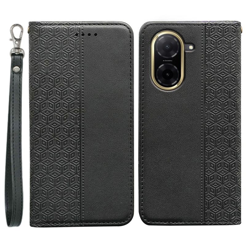 Flip Case Poco C71 Karomuster