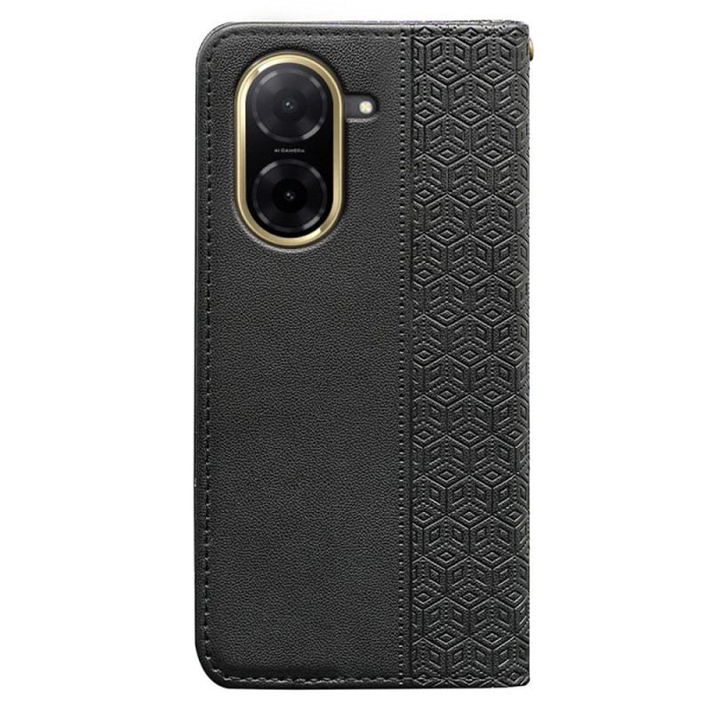 Flip Case Poco C71 Karomuster