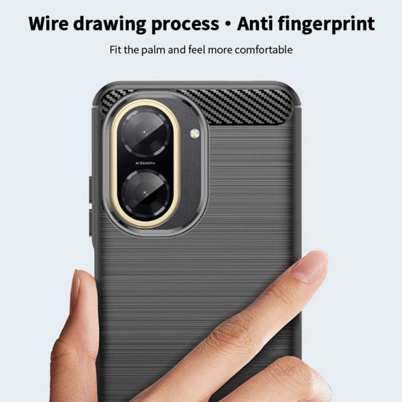 Hülle Poco C71 Gebürstete Kohlefaser