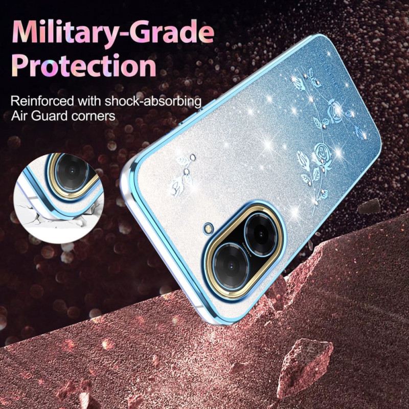 Hülle Poco C71 Handyhülle Strasssteine