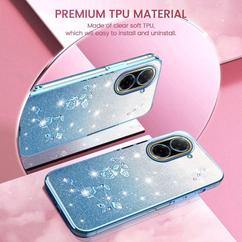 Hülle Poco C71 Handyhülle Strasssteine