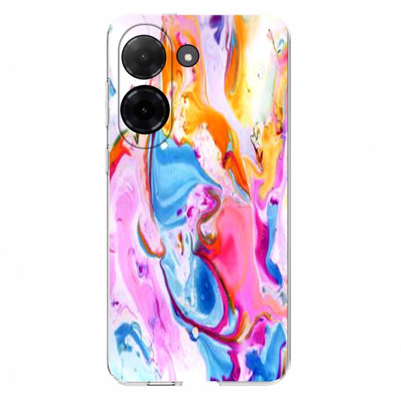 Hülle Poco C71 Marmormuster