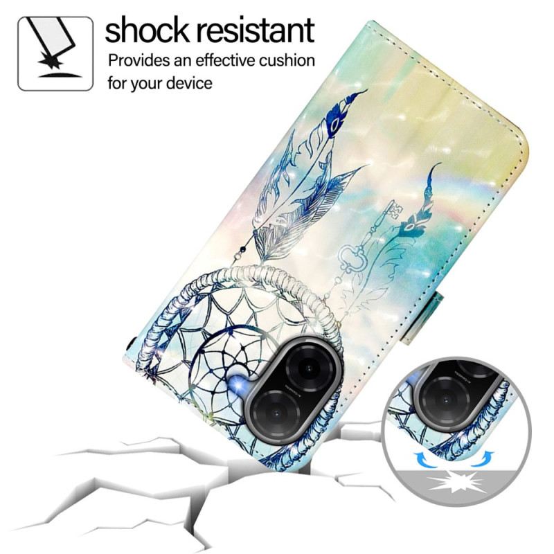 Lederhüllen Für Poco C71 Aquarell-traumfänger