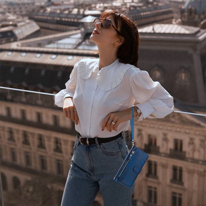 Lederhüllen Für Poco C71 Geldbörse Mit Riemen