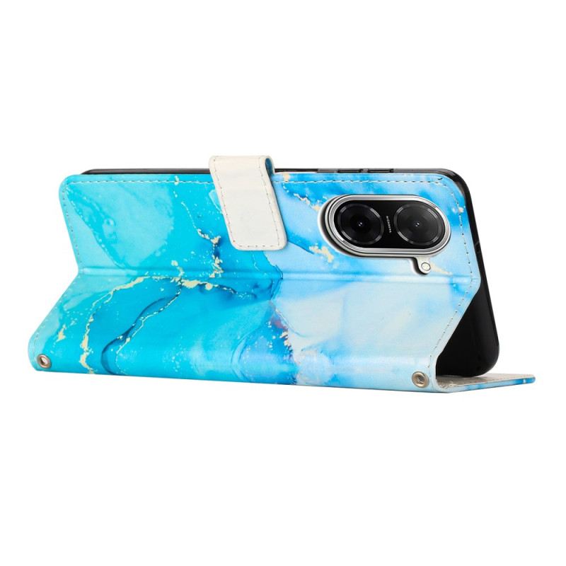 Lederhüllen Für Poco C71 Marmor-design