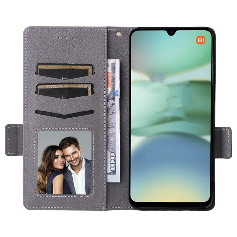 Lederhüllen Für Poco C71 Umhängeband Mit Litschi-textur