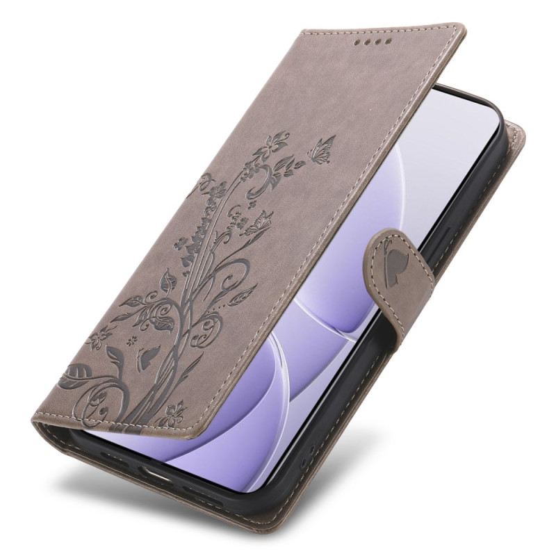 Lederhüllen Poco C71 Blumenmuster