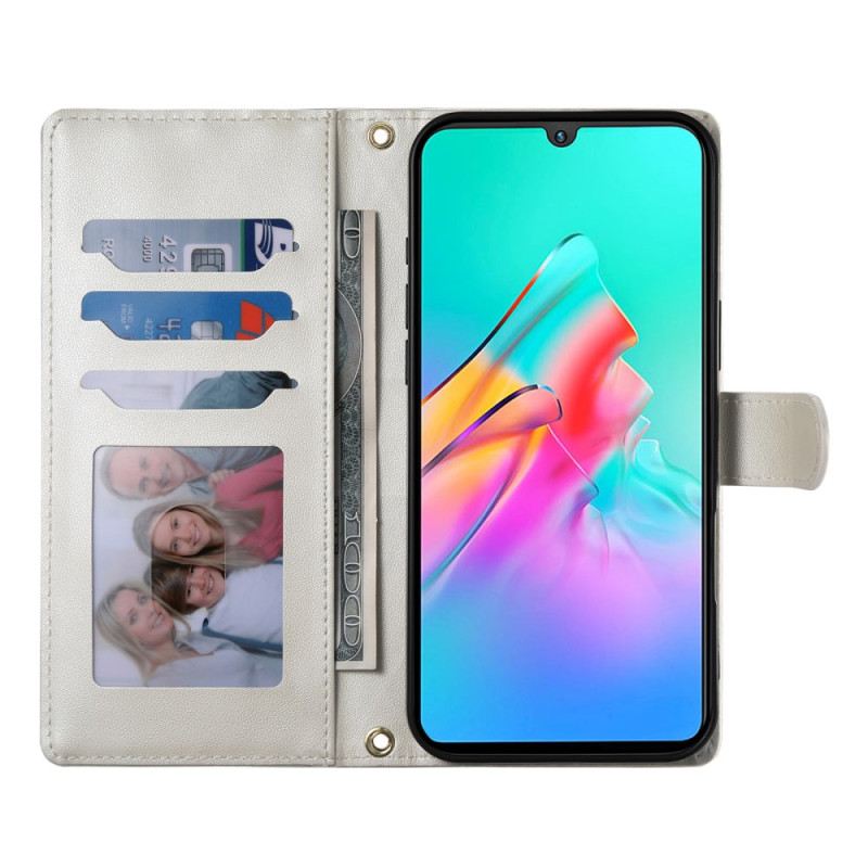 Lederhüllen Poco C71 Gesteppt Mit Trageriemen Und Schultergurt