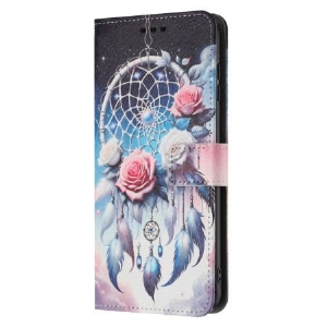 Lederhüllen Poco C71 Handyhülle Blumen-traumfänger