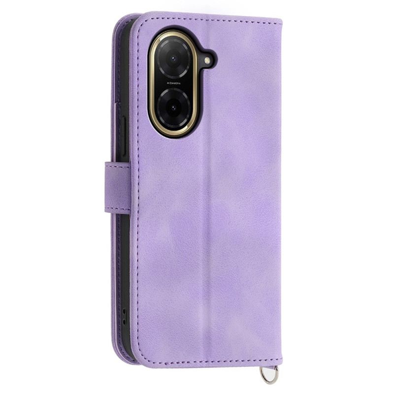 Lederhüllen Poco C71 Handyhülle Florale Spitze Mit Trageband Und Schultergurt