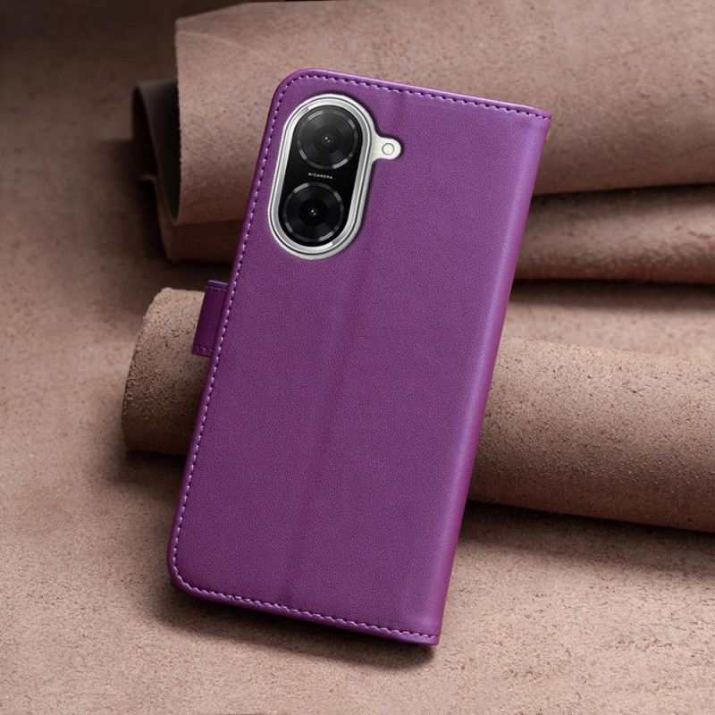 Lederhüllen Poco C71 Handyhülle Kunstleder In Binfen-farbe