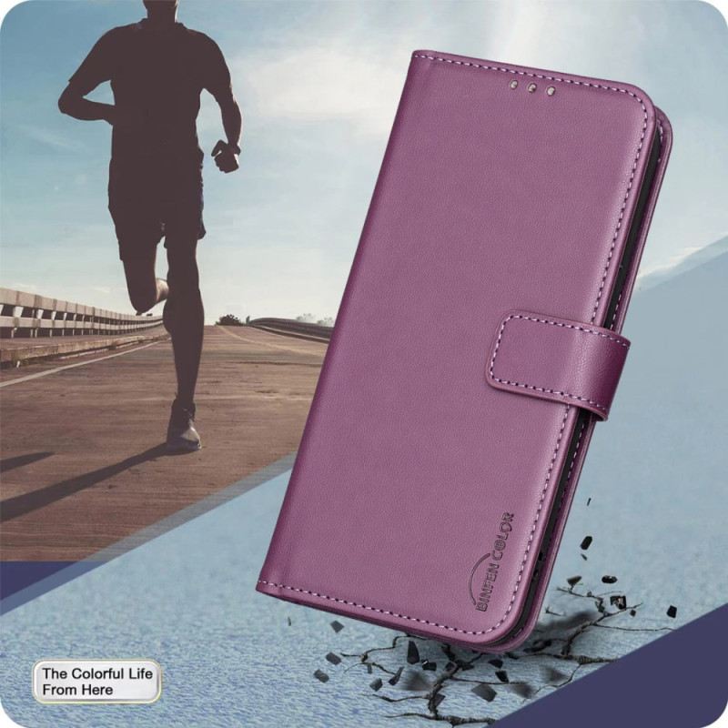 Lederhüllen Poco C71 Handyhülle Kunstleder In Binfen-farbe