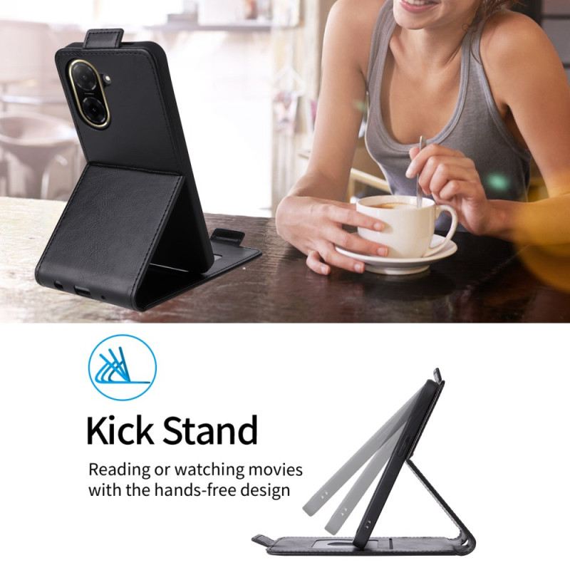 Lederhüllen Poco C71 Handyhülle Vertikale Klappe