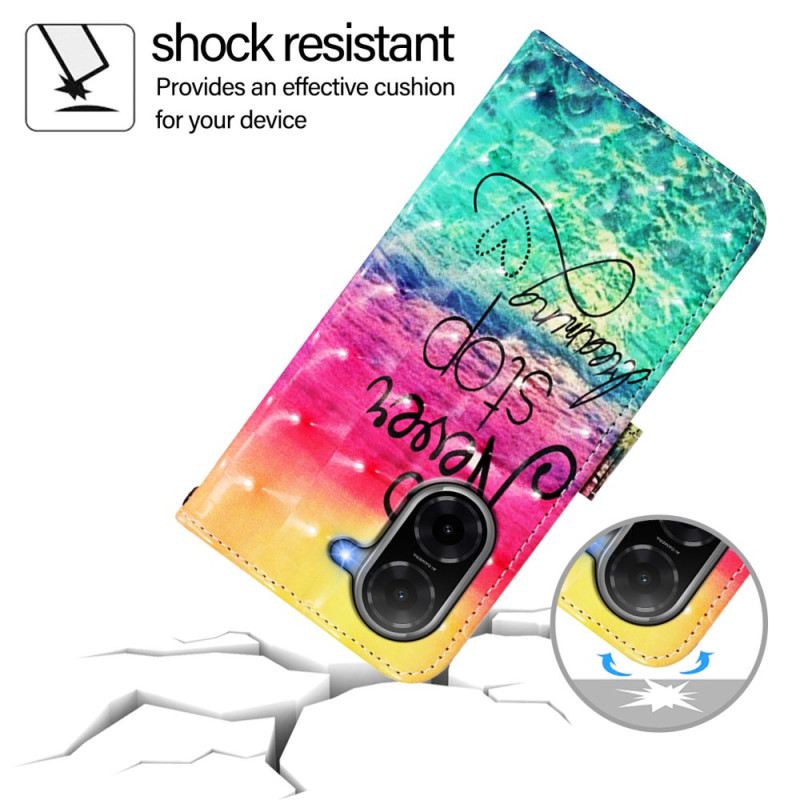 Lederhüllen Poco C71 Hör Niemals Auf Zu Träumen